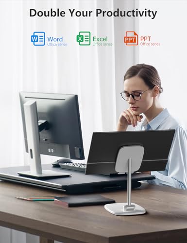 Anyuse 17.3" FHD 144Hz IPS USB-C HDMI Portable Monitor | 17.3" FHD IPS 144Hz HDR, smart cover+speakers, USB-C/HDMI, PC/Mac/Phone/PS5/Xbox/Switch, travel gaming. - size: 17.3"Portable