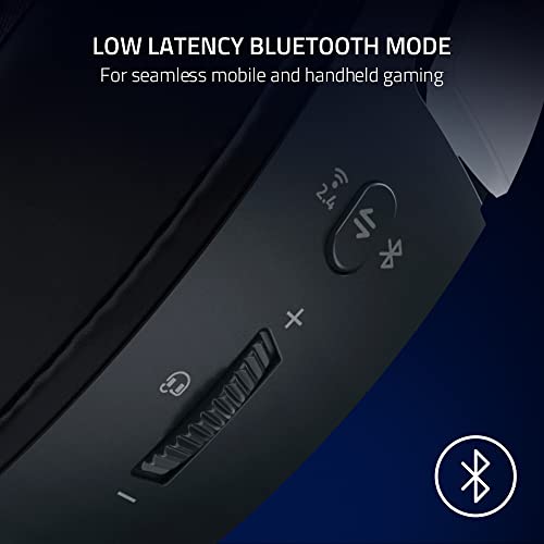 Razer Kaira Pro HyperSpeed Wireless Gaming Headset with Haptics for PlayStation 5 / PS5, PS4, PC, Mobile: Titanium 50mm Drivers - Hybrid Mic - Low Latency Bluetooth - 30 Hr Battery - White & Black - color: White/Black, style: Kaira Pro HyperSpeed