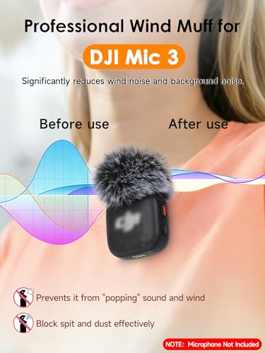 YOUSHARES Handheld Interview Microphone Holder Compatible with DJI Mic 3, Iron Magnetic Slide Rail Mic Air, Universal Lavalier DJI 3 Wireless Microphones - color: Black