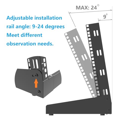 8U Desktop Server Rack 2-Post Free Standing Tabletop Rack 19"W - size: 8U