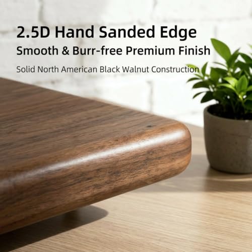 Walnut and Acrylic Audio Rack, Vibration Dampening Stand | Shock-Absorbing Feet with Silent Pads for Desktop Audio Components, Gaming and Living Room(Walnut wood/24.8x10.6x2in) - size: Walnut wood/24.8x10.6x2in