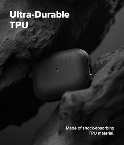 Ringke Onyx Magnetic for AirPods Pro 3 Case [Compatible with MagSafe] Oil & Dirt Resistant Feels Good in The Hand Non-Slip Lightweight Cover with Carabiner - Black - color: Black, size: AirPods Pro 3