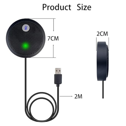 USB Microphone, Desktop Microphone, Mute Button with LED Indicator, Noise Reduction, Omnidirectional Condenser Microphones for PC Laptops or Video Conferences, Plug & Play
