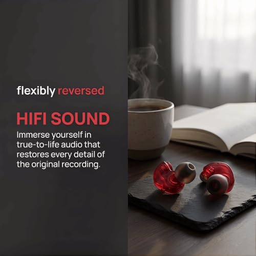 2 Pcs MMCX Interface Replacement Earbud Heads Detachable HiFi Earphone Head with Comfortable Fit for SE215 SE315 SE535(Red) - color: Red