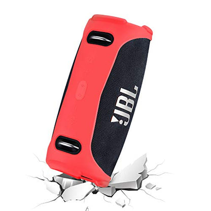 Silicone Cover Case Compatible with JBL Xtreme 3 Portable Bluetooth Speaker, Waterproof Soft Skin Silicone Protective Case for JBL Xtreme 3 Bluetooth Speaker Accessories (Red) - color: Red