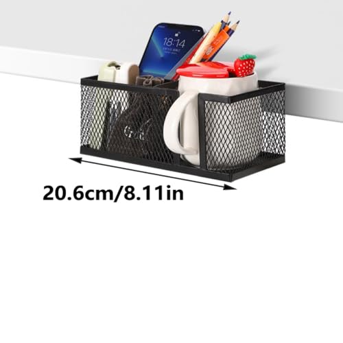 Multifunctional Clamp On Cup Holder Headsets Hanger Organizers for Drinks Phones Headphones Bags with AntiSpill Design - color: Black