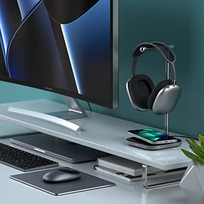Satechi 2-in-1 Headphone Stand with Magnetic Wireless Charger