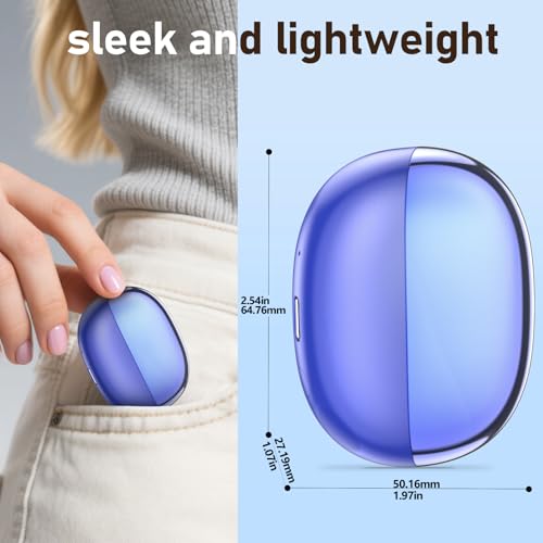 Wireless Earbuds 2 Pack, ANC in-Ear Bluetooth Headphones, Big Bass Durable, Lightweight Design for Noisy Factories, Gym, and Travel, 60 Hour Long Playtime (Dark Blue) - color: Dark Blue