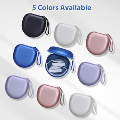 Headphone Case Compatible with JBL/Beats/BERIBES/Jlab/Picun/TOZO/KVIDIO/Soundcore Anker/Skullcandy Noise Cancelling Over-Ear Headphones, Pearl Blue - color: Pearl Blue