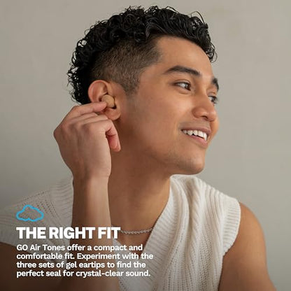 JLab, Go Air Pop+ Tones, True Wireless Earbuds, Bluetooth, IPX4, Dual Connect, 728 N | Wireless Earbuds with Charging Box, Bluetooth Headphones with Microphone, Dual Connect, App - color: E-728 N, style: Tones+