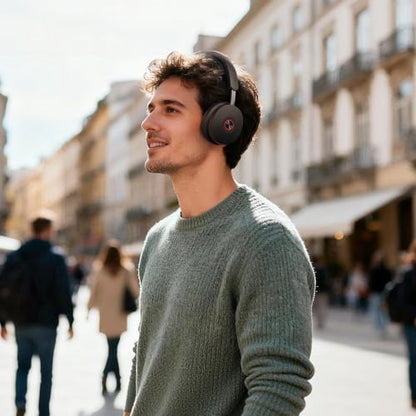 Yealink WH68 Hybrid Wireless Headset with Noise Cancelling Mic for Office | ANC Headphones,DECT and Bluetooth Dual-Connect,Teams Certified,6 Mics,492ft Range,32H Call Time,PC/Laptop/Desktop/Work/Zoom