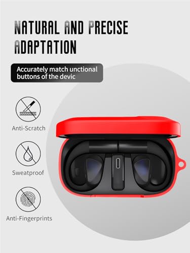 Case for ASUS ROG Cetra Open Ear Earbuds (Red) - color: Red, size: Open Ear