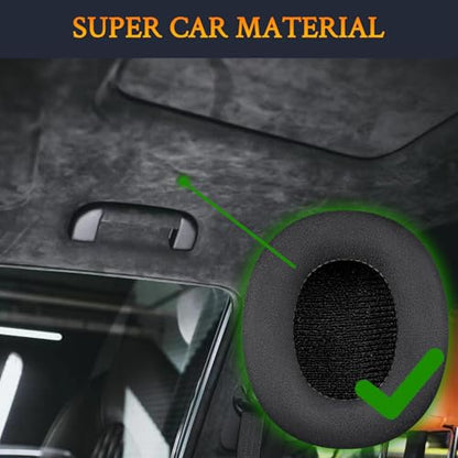 SOULWIT Suede Earpads for Sony MDR-7506/MDR-V6/MDR-V7/MDR-CD900ST - Black