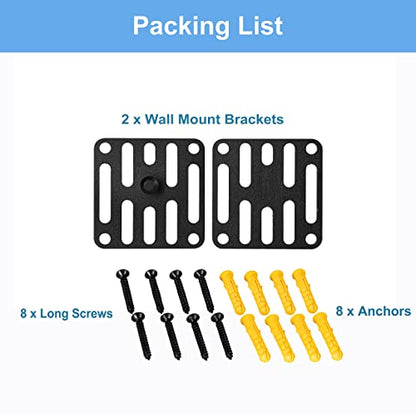 Wall Mount Brackets Sound Bar Mounting for Yamaha SR-C20A YAS-207 YAS-209 YAS-108 YAS-109 ATS-1080 Soundbar, for Sony SA-Z9R SA-RS3S Speaker, for Klipsch RP-500SA RP-140SA R-41SA Speakers