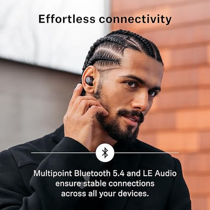 Sennheiser Momentum True Wireless 4 Smart Earbuds, Bluetooth 5.4, Crystal-Clear Sound, Noise Cancelling Earbuds, Comfortable Design, 30-Hour Battery, Adaptive ANC, LE Audio, Auracast – Black Graphite - color: Black Graphite