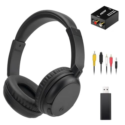 Wireless Headphones for TV, Bluetooth5.3 Over Ear Headphone with RM Radio Function, Lightweight Wireless TV Headset for Seniors, 30Hrs Playtime, No Audio Delay Blutooth Headsets for TV,Phone,Computer