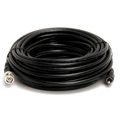 Cmple RG59U 50 Feet BNC Male to RCA Male, 75 Ohm, Coaxial BNC to RCA Video Cable, Black, (453-N) - size: 50FT