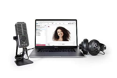 IK Multimedia iRig Stream Mic USB Condenser Microphone with Integrated Audio Interface -Podcast, Gaming for pc, Streaming Plus Audio Mixer