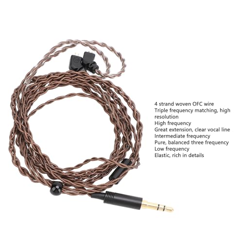 Premium 2 Pin 0 78mm Upgrade Earphone Cable with 3 5mm Plug for TFZ QDC UE18 Pro KBEAR TRN CCAClear Clear Sound Lossless Cable