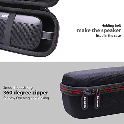 LTGEM Hard Case Compatible with Bose SoundLink Flex 2nd Gen/SoundLink Flex Bluetooth Portable Speaker,Black (Case Only) | Hard Carrying Travel Case for Bose SoundLink Flex 2nd Gen Bluetooth Portable Speaker - color: Black
