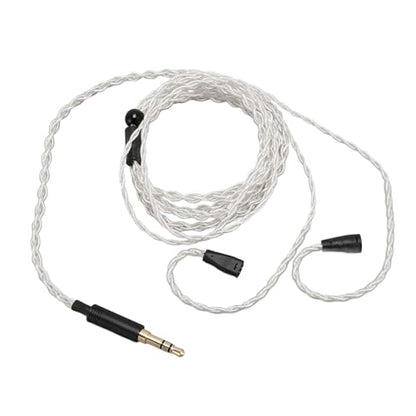3.5mm Upgraded Detachable Earphone Cable, Silver Plated Copper Wire with Gold Plated Plug Replacement Cable for IE80 IE8i IE80i IE8 IE80S Headphones