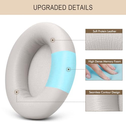 Ear Pads Replacement for Beats Studio Pro Headphone Earpads | Studio Pro Cushions with Protein Leather Strong Adhesive (Sandstone) - color: Sandstone