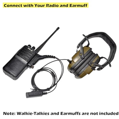 Universal Multi-pin to 3.5mm Audio Adapter with PTT(Push to Talk) Compatible with Motorola XPR7550e XPR6350 XPR6550 APX 4000 6000 7000 & 3.5mm Audio Input Interface Headsets with Built-in Mics