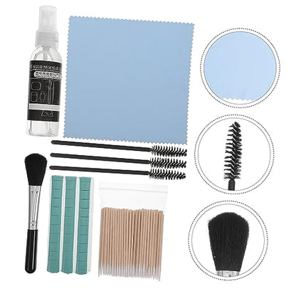 Angoily Headphone and Keyboard Cleaning Kit for Laptops and Phones Includes Headset Cleaning Brush and Microfiber Cloth for Electronics Maintenance