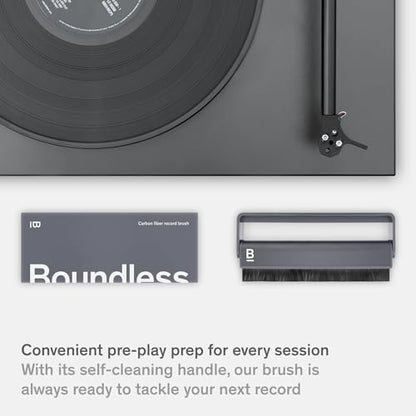 Boundless Audio Record Cleaner Brush - Carbon Fiber Anti-Static Vinyl Brush
