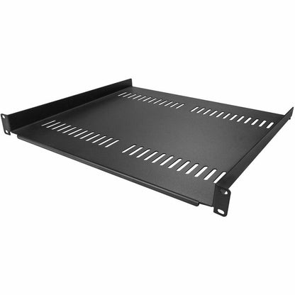 StarTech 2-Pack 1U Vented Cantilever Shelf, 16in, 44lb (CABSHELF116V2PK) | 44lb/20kg each, 16in/40cm deep, 14-gauge SPCC steel, EIA-310 fit - size: 16", style: 2-pack