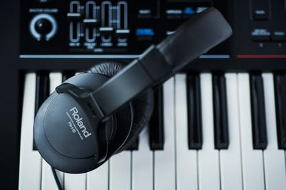 Roland RH-5 | Over-Ear, Closed-Back Monitor Headphones Performance | for Everyday Music Making & Audio Playback | Balanced Tone | Comfortable & Lightweight | Conversion Plug Included