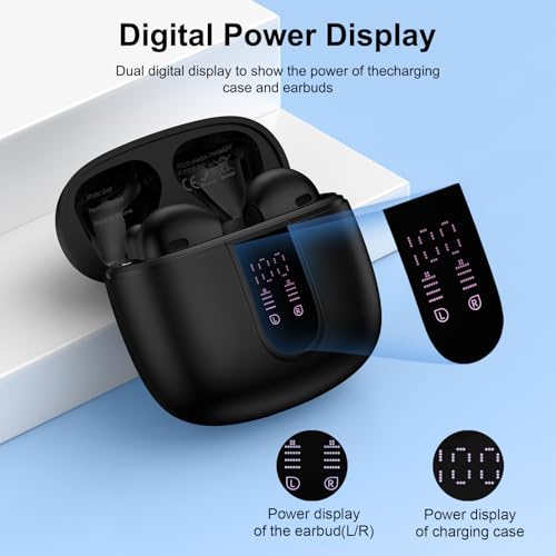 Samsung Wireless Earbuds Bluetooth Earbuds for Samsung Galaxy S26/S26 Ultra | S25 FE/S25 Edge/S24/S23/A17/A56/A36/A26/A16/A55/A35/A25/A15, Android Wireless Earphones in Ear Bluetooth Headphones Headset - color: Black
