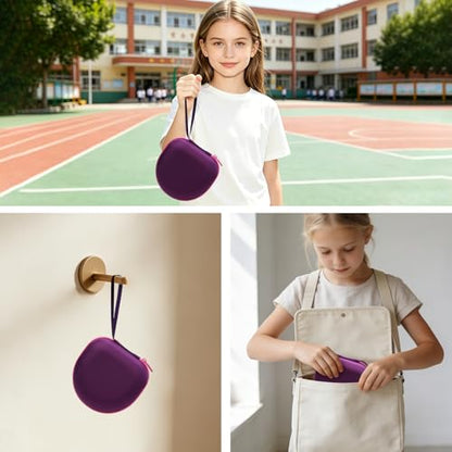 Kids Headphones Case for Jlab/iClever/Acer Headphone,Purple+Pink,Case Only | for iClever BTH12 HS19 BTH20 BTH22 BTH26/JLab JBuddies ANC/Candy Bila/Acer/JBL/MIDOLA/JoySpark/ADOOPE Etc Cute Kid Headphone - color: Purple+Pink