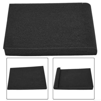 High Density Acoustic Foam Pads for 5-6 Inch Studio Monitor Speakers, Anti-Vibration Isolation Wedges, Black