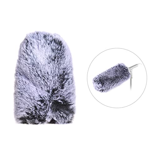 Andoer Outdoor Microphone Windscreen Fur Noise Reduction Mic Wind Muff Replacement for RODE VideoMic Pro/RODE VideoMic Pro-R/BOYA BY-BM3030/ BOYA BY-BM3031/ BOYA BY-BM3032