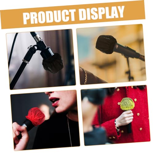 BESPORTBLE 80Pcs Disposable Microphone Covers Non Woven Mic Protectors for Clean and Use Recording Studios Live Performances and Conferences Each
