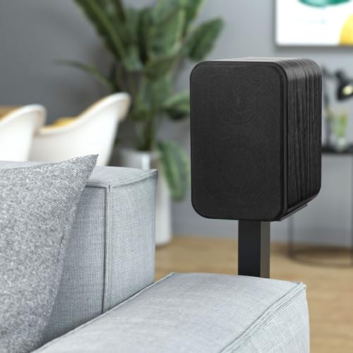 RIOWOIS Passive Bookshelf Speakers for Home Theater Surround Sound, Satellite Stereo Speakers with Crisper Sound and Classic Wood Grain for Record Player/Computer/TV, Wall Mountable, One Pair. | 6Ω, 2.75" Woofer, Silk Dome Horn Tweeter, Cables not Include
