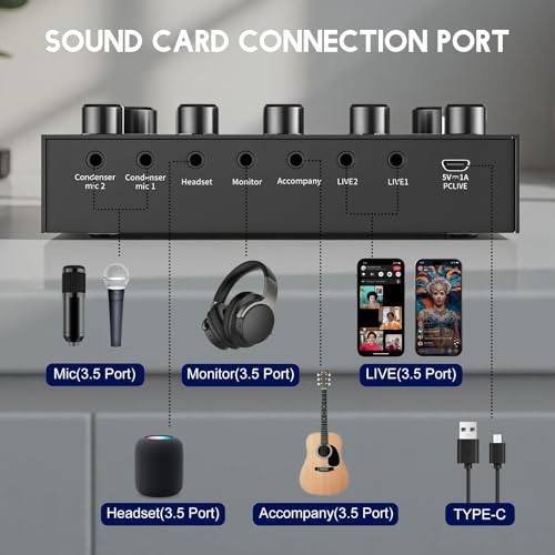 ALSO GO Podcast Equipment Bundle, V8s Sound Card with BM-800 Microphone | Podcast Microphone Bundle with Voice Changer, Recording Studio Equipment for Singing Gaming Live Streaming and YouTube Tiktok - size: 1× BM800 Microphone