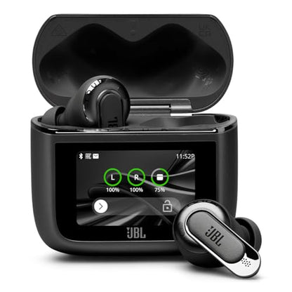 JBL Tour Pro 3 Noise Cancelling True Wireless Earbuds Bundle with gSport Case (Black) - color: Black