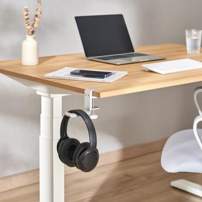 Desky Foldable Headphone Hook Silver - color: Silver