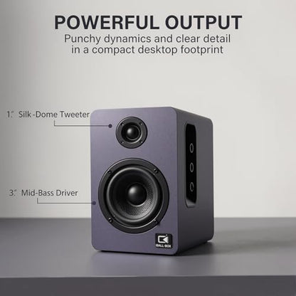 60W Desk Speakers for PC, Bluetooth 5.3 DSP, 24-Bit Optical, USB-C/AUX, Silk-Dome Tweeter, Carbon-Fiber Driver, for Laptop/Mac/Monitor (Slate Blue) - color: Slate Blue