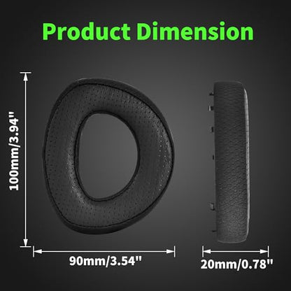 Lukvcoe Lambskin Replacement Ear Pads for Sennheiser HD700/HD 700 Headphones – EarPads Cushions with Durable Mesh Fabric & Noise Isolation Memory Foam (Lambskin - Black)
