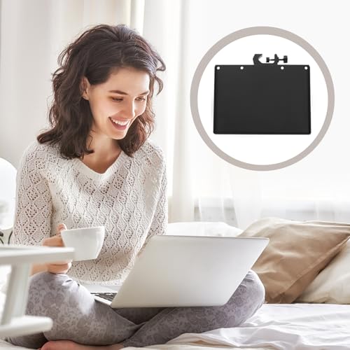 EXCEART Clamp-on Mic Stand Tray 9.44X6.88In Adjustable Sound Card Rack Holder for Live Broadcast Phone Camera Storage