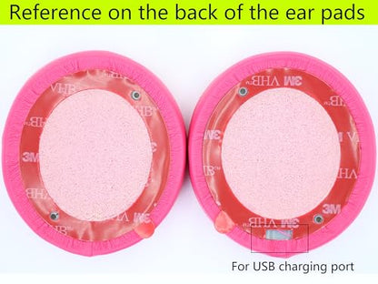 Replacement Ear Pads Compatible with Beats Solo 3 Wireless Rose red - color: Rose red