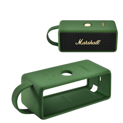 Silicone Case for Marshall EMBERTON III Portable Bluetooth Speaker,Soft Silicone Protective Case Compatible with Marshall EMBERTON III Portable Bluetooth Speaker (Green) - color: Green
