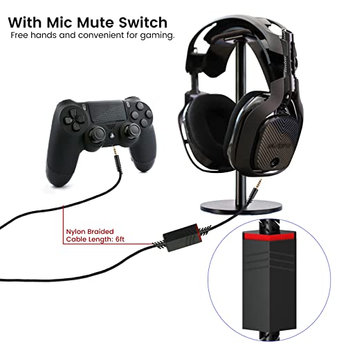 weishan A40 Mic and Audio Cable, Replacement for Astro A40 TR Gaming Headsets