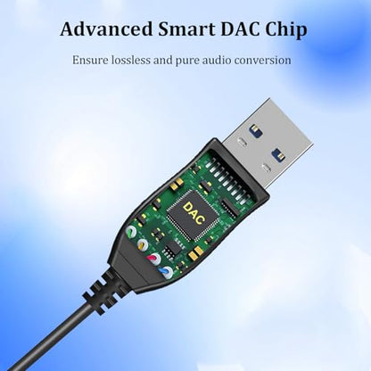 USB Headset Adapter Quick Disconnect QD Cable to USB A Plug Adapter