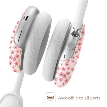 iBenzer Protective Case for AirPods Max Headphones, Ear Cups Cover for Apple AirPods Max (2024 USB-C / 2020 Lightning), Beige Whispers, AP-MAX-30 - color: Beige Whispers