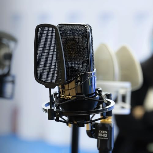 iCON Nova 3 Large Diaphragm Condenser Microphone with XLR Shock Mount | Large Diaphragm Condenser Microphone, 34mm Gold Capsule, Cardioid XLR Mic, Shock Mount for Studio Recording.