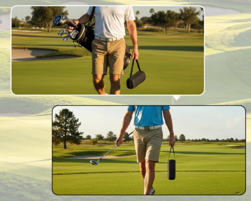 Hard Protective Travel Case Compatible with Bushnell Wingman View GPS Golf Speaker,Golf Bluetooth Speaker Travel Case Storage Holder(Black)